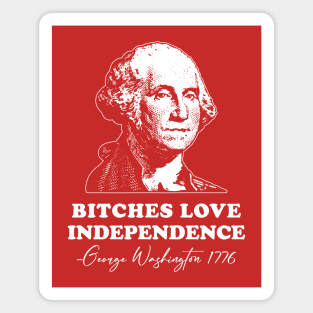 Bitches Love Independence - Funny 4th of July Magnet